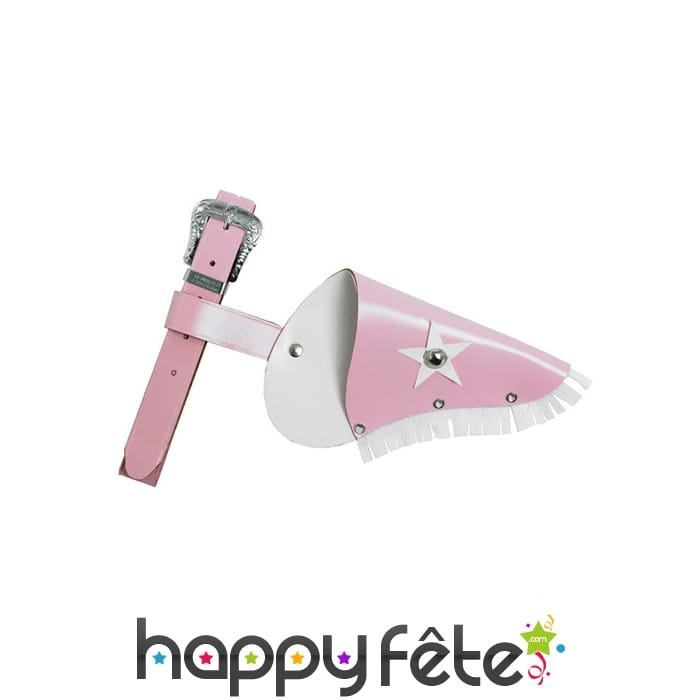 Holster rose et blanc