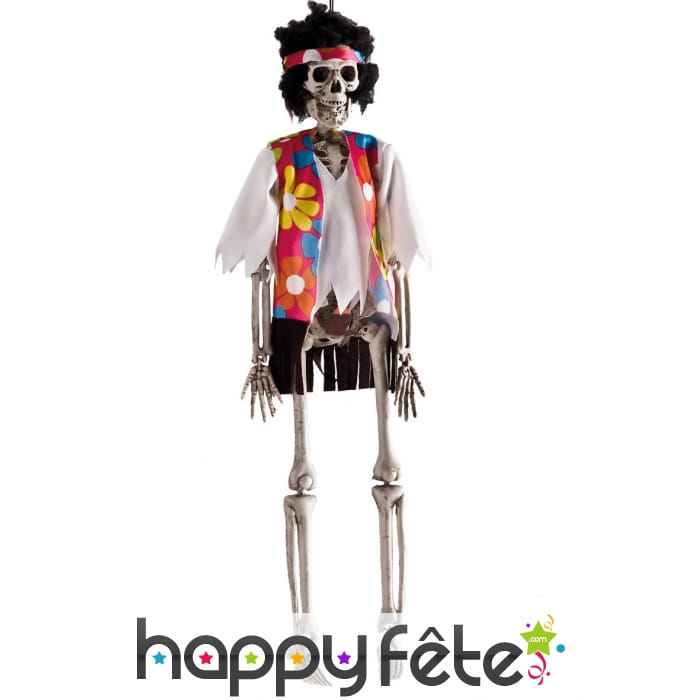 Hippie squelette à suspendre, 40cm