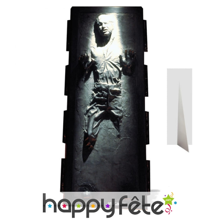 Han solo carbonite taille réelle en carton plat