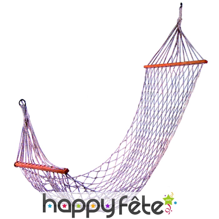 Hamac tissé en corde de coton naturel