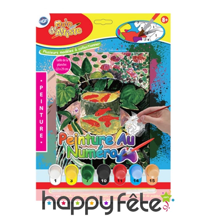 Image à peindre avec numéro, acrylique