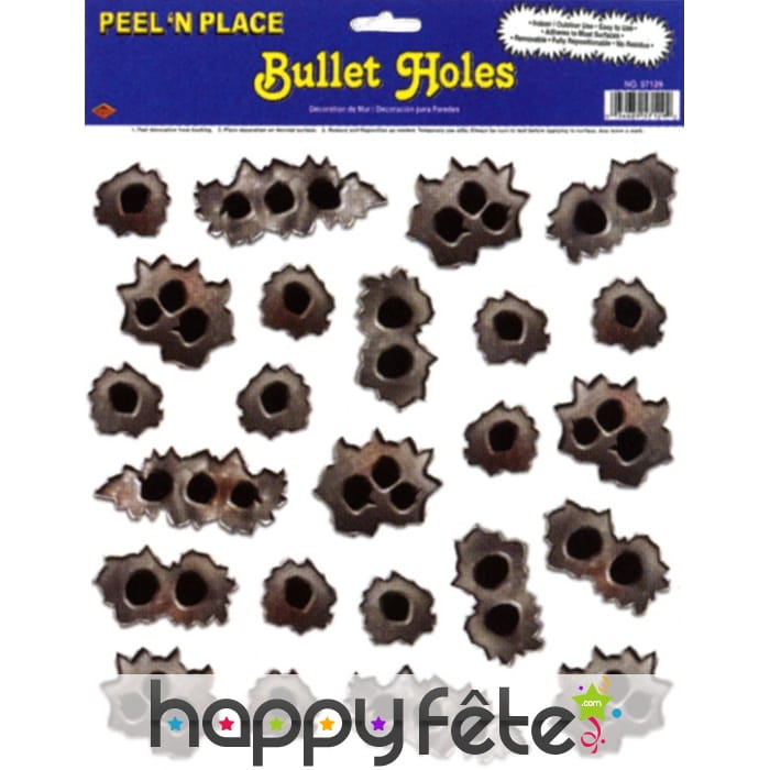 Impacts de balles replacables