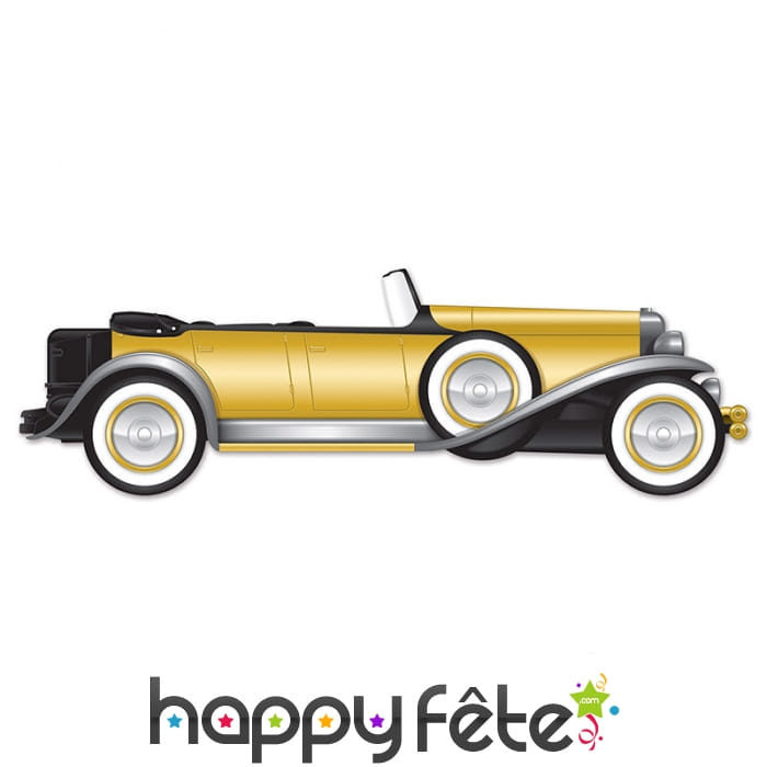 Imprimé double face de roadster années 20, 130cm