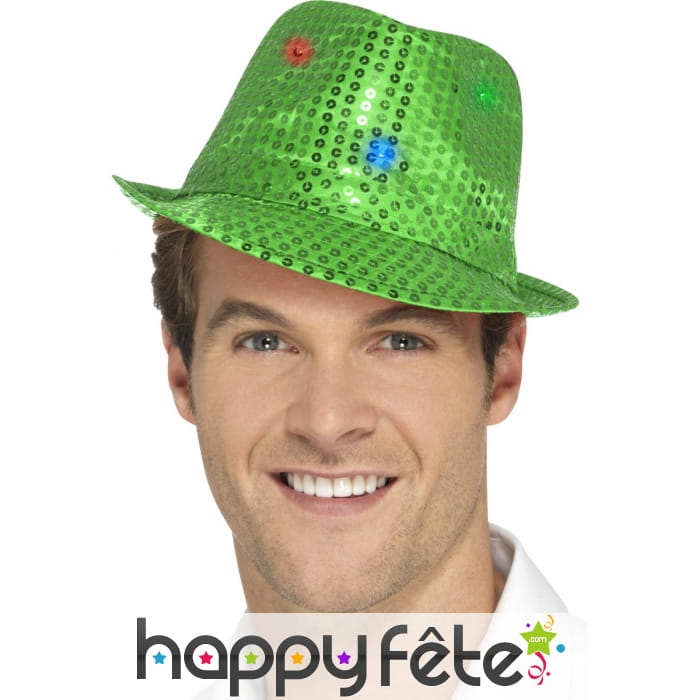 Justin à sequins verts lumineux