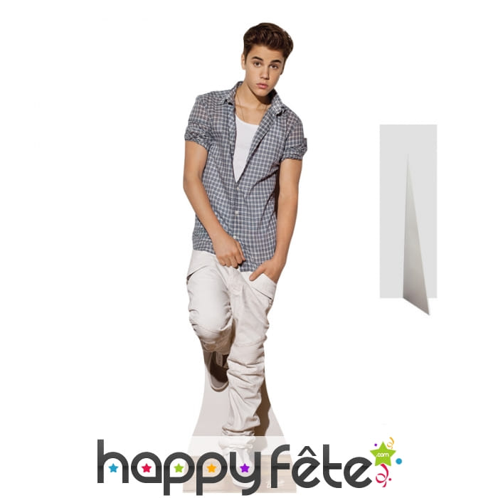 Justin Bieber carton taille réelle