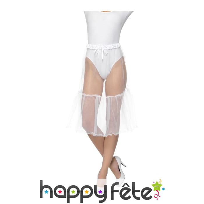 Jupon blanc mi long de Bavaroise