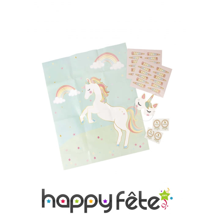 Jeu colin maillard Licorne