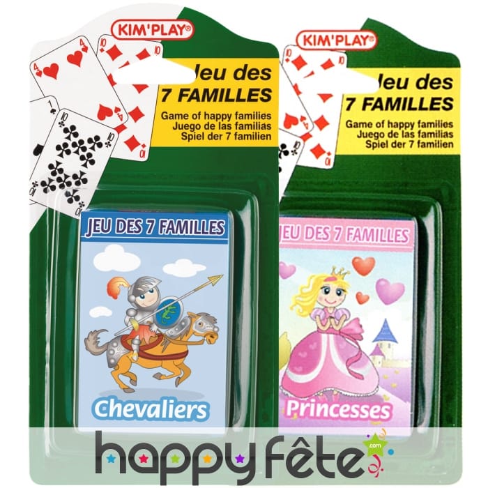 Jeu des 7 familles, modèle assorti