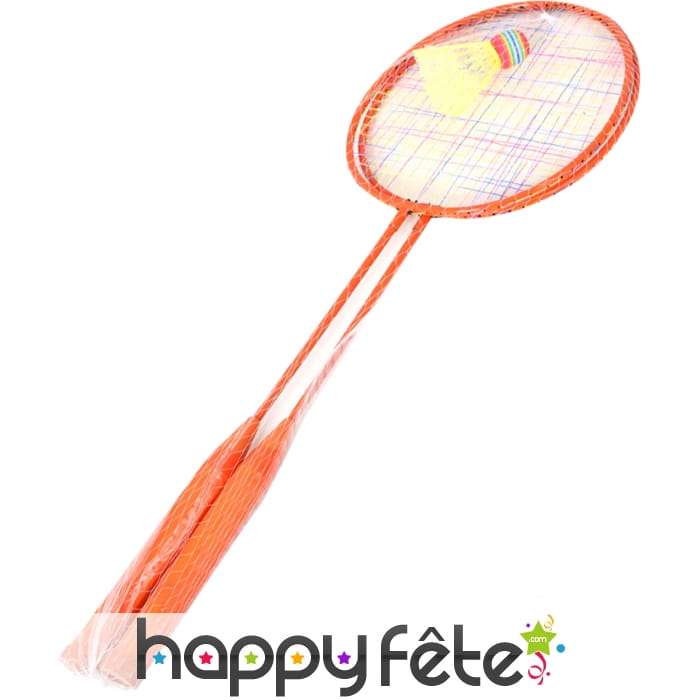 Jeu de badminton; 2 raquettes et volant