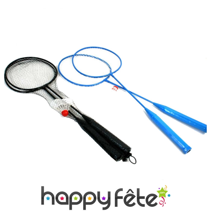 Jeu de badminton avec volant