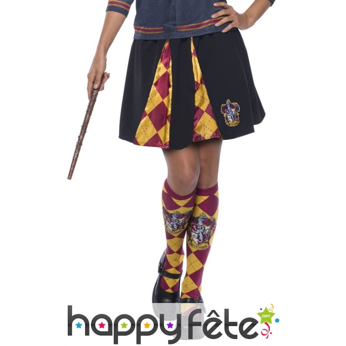 Jupe d'écolière Gryffondor Harry Potter, femme