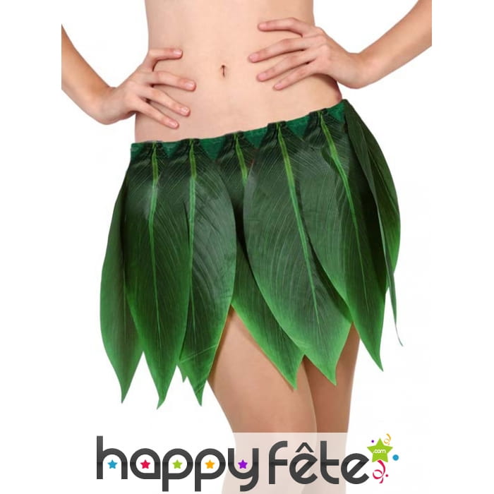 Jupe de feuilles de bananier vertes