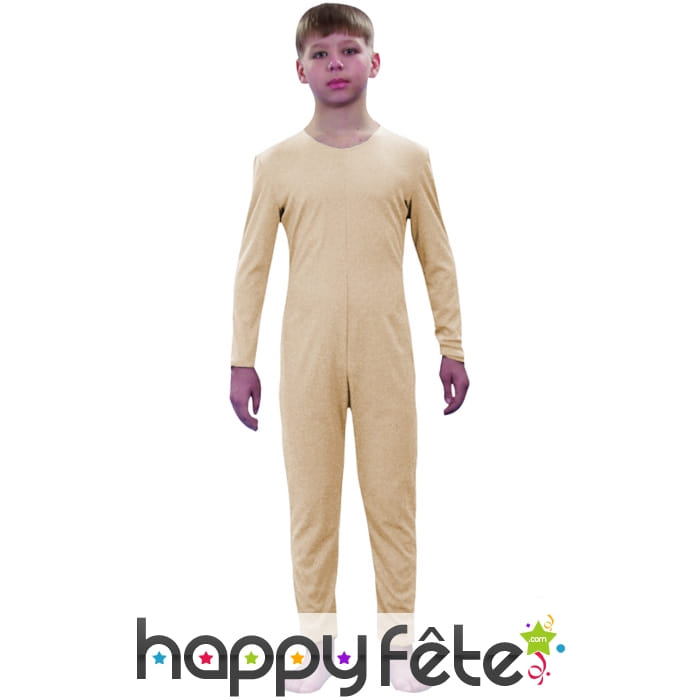Justaucorps enfant beige clair