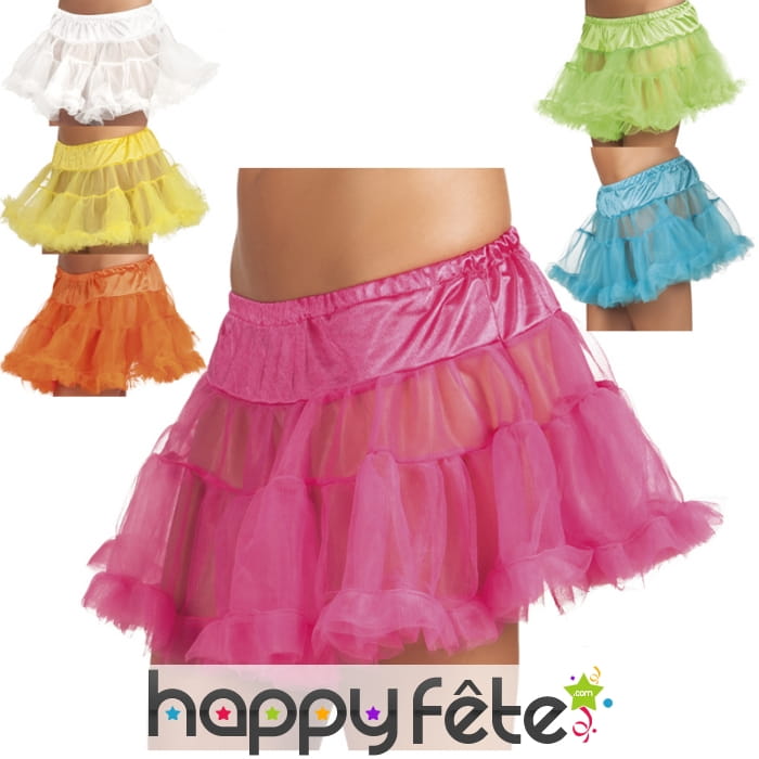Jupon en tulle avec taille élastique
