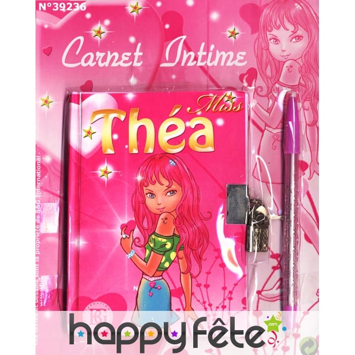 Journal intime avec stylo barbie miss thea