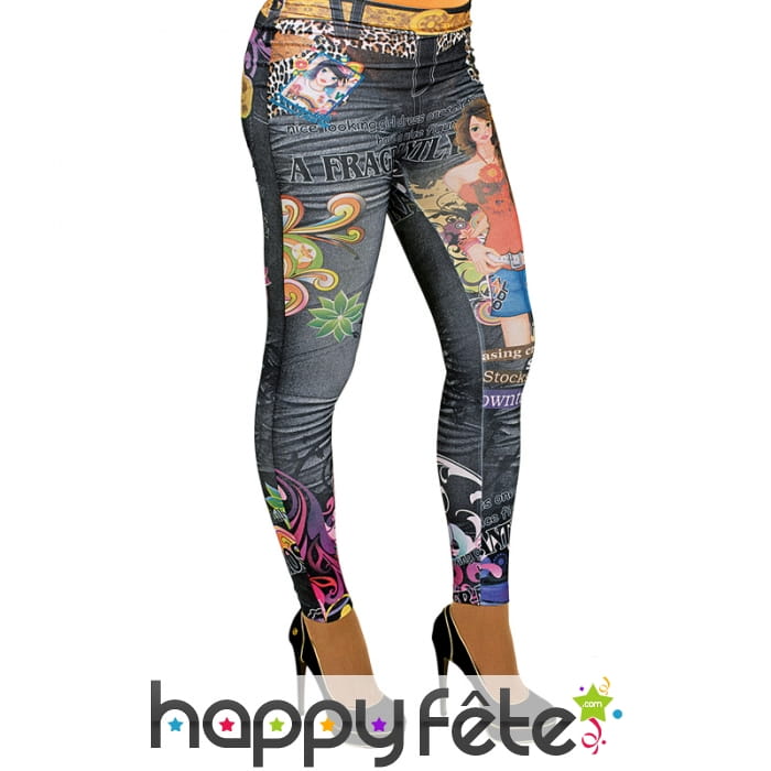 Jeggings kitch et coloré
