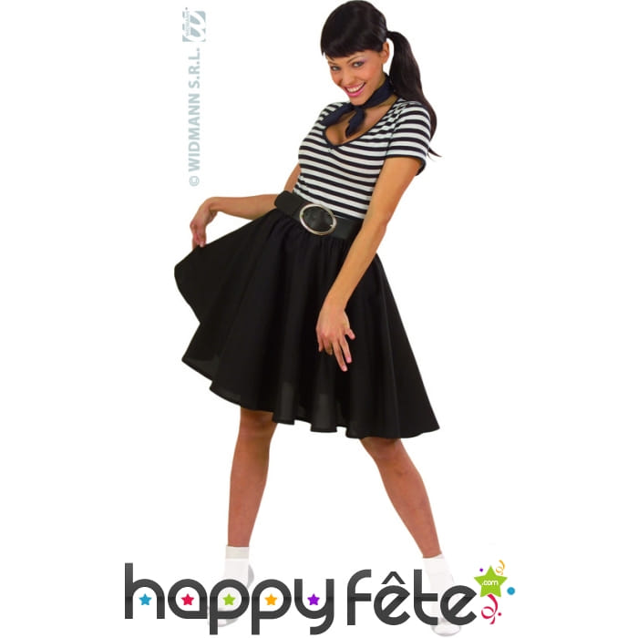 Jupe noire rock'n roll