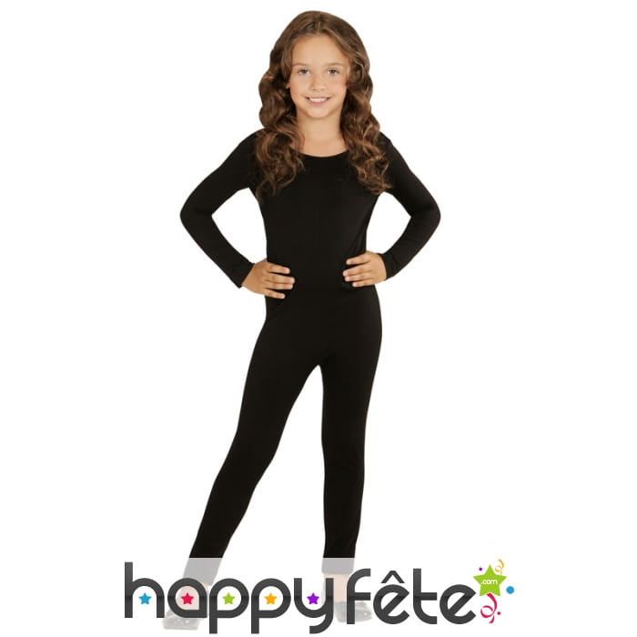 Justaucorps noir uni pour enfant