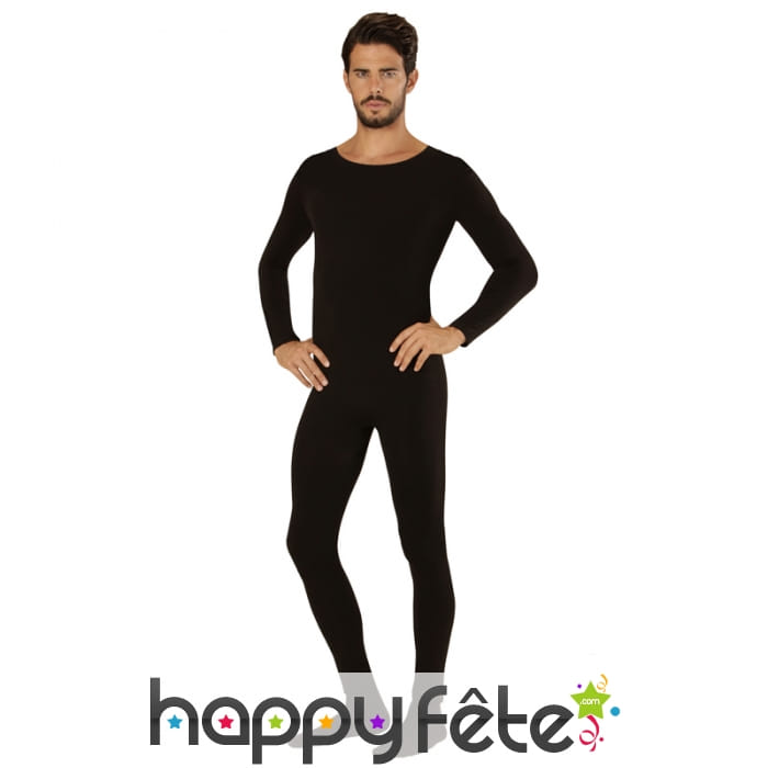 Justaucorps noir uni pour homme