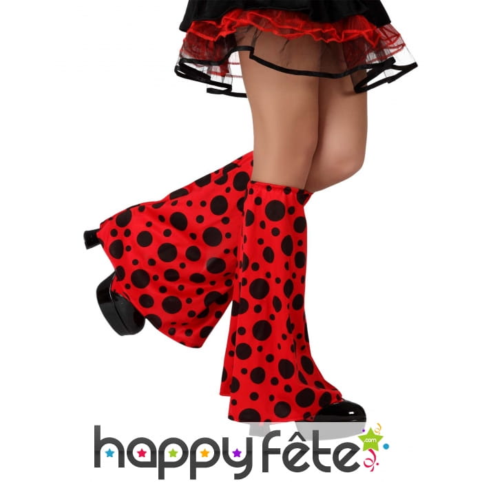 Jambières pattes d éléphant coccinelle