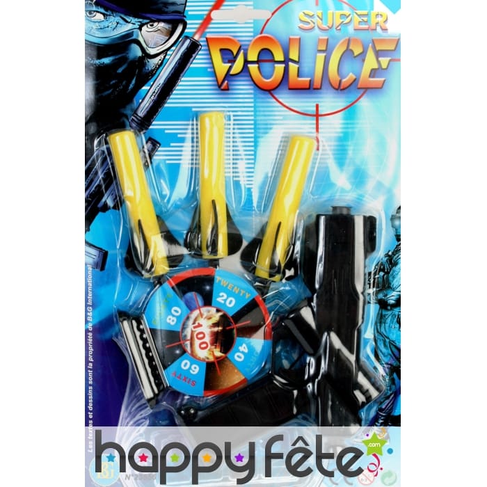 Jouet pistolet lance fusée et cible