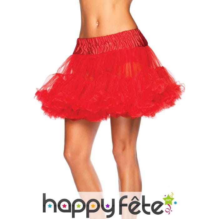 Jupon rouge pour femme, 37cm