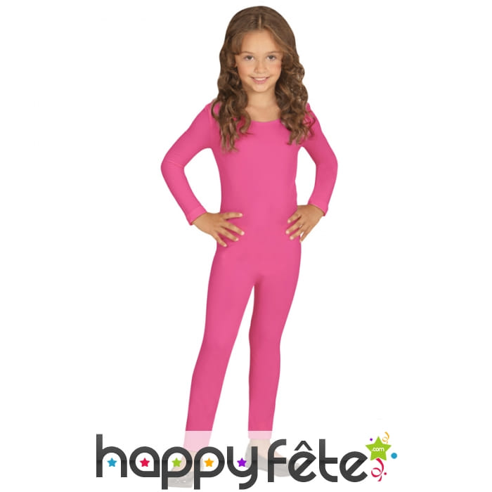 Justaucorps rose uni pour enfant