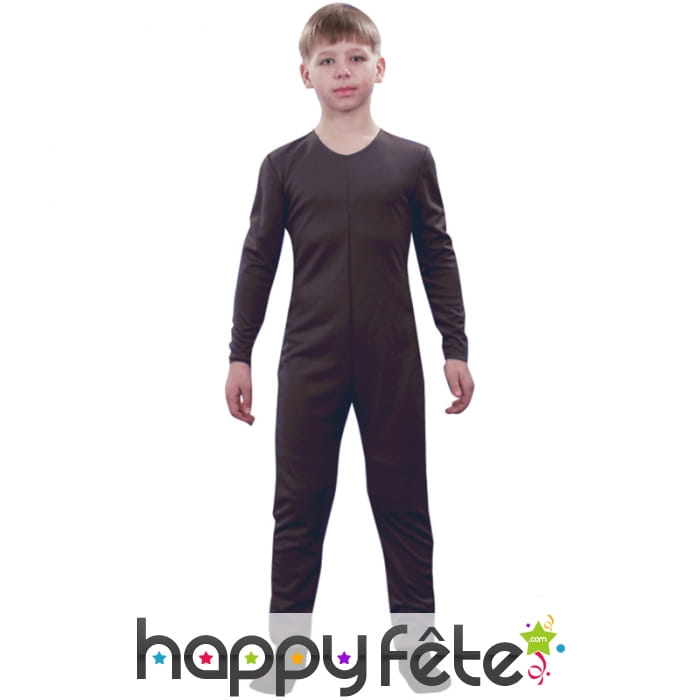 Justaucorps taupe argenté pour enfant