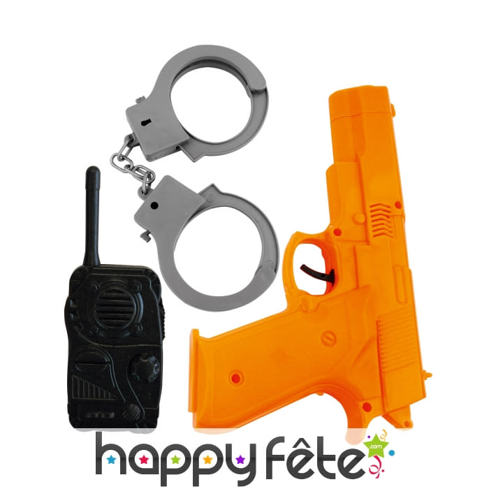 Kit accessoires de policier pour enfant