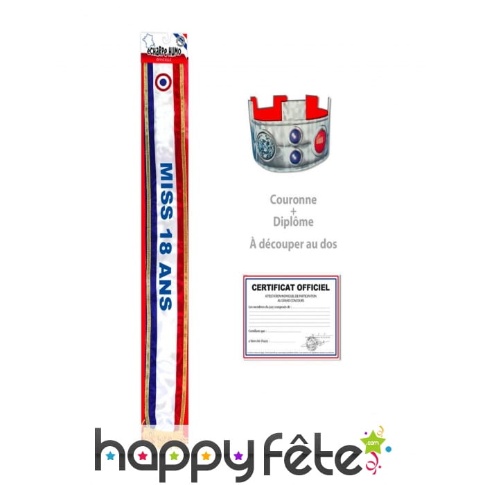 Kit anniversaire de Miss 18 ans