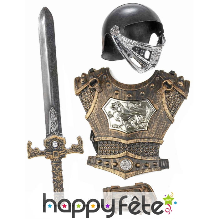 Kit armure de chevalier pour enfant