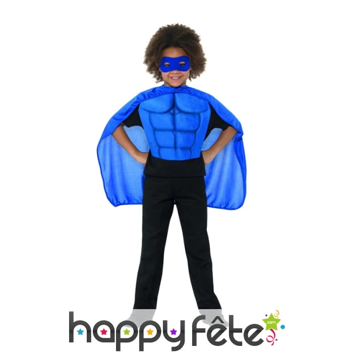 Kit bleu de super héro pour enfant
