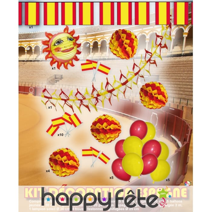 Kit complet de décorations Espagne