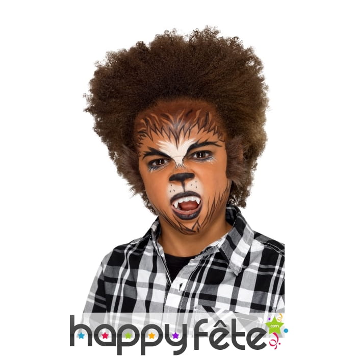 Kit cosmétique de loup-garou pour enfant, à l'eau