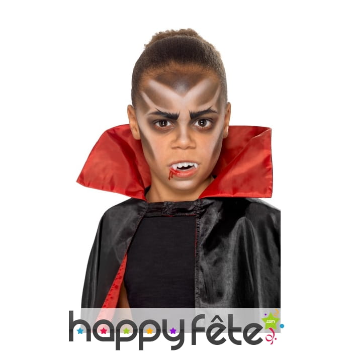 Kit cosmétique de vampire pour enfant, à l'eau