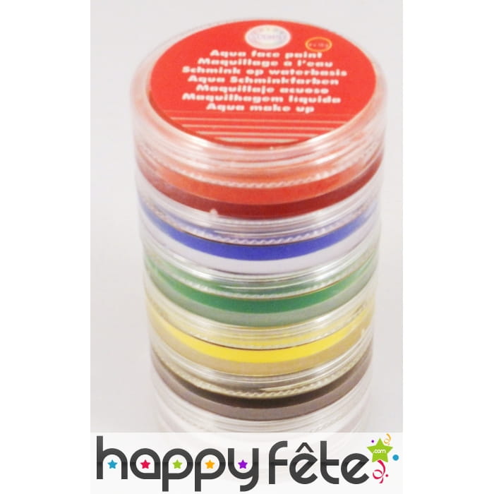 Kit de 6 couleurs de maquillage à l'eau