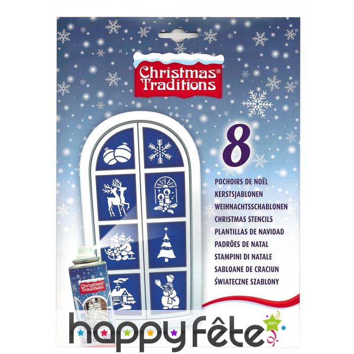 Kit de 8 Pochoirs de Noël
