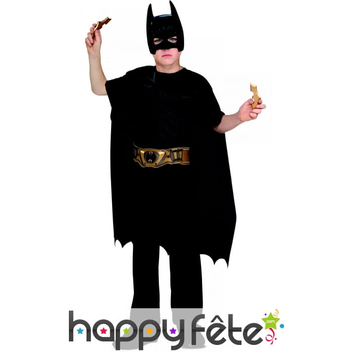 Kit de Batman pour enfant avec batarangs