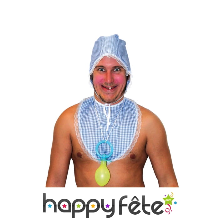 Kit de bébé bleu pour adulte