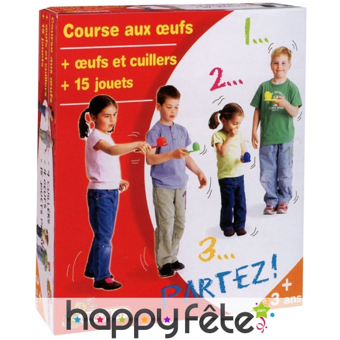 Kit de course aux oeufs avec jouets