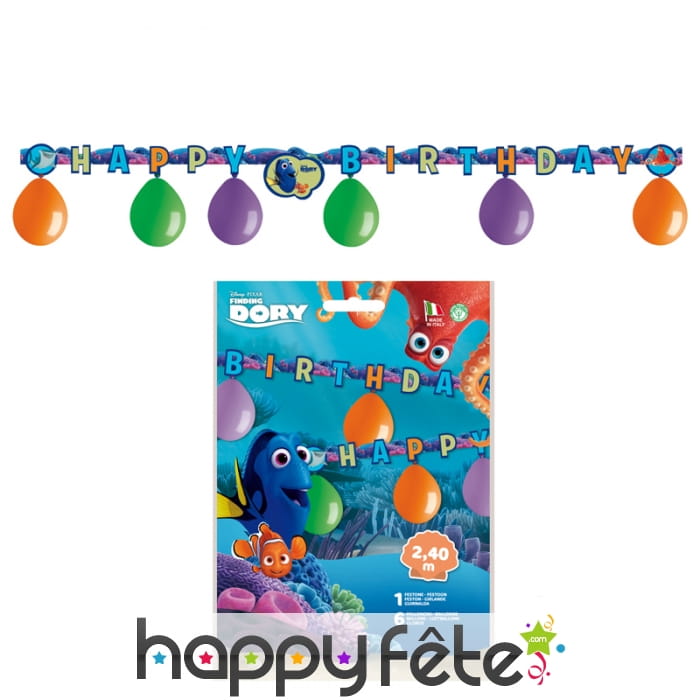 Kit de décorations d'anniversaire le monde de Dory