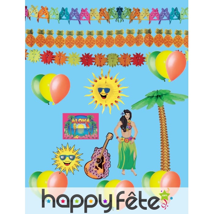 Kit de décorations Hawaïenne