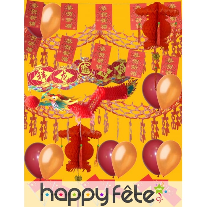 Kit de décorations pour Nouvel an chinois