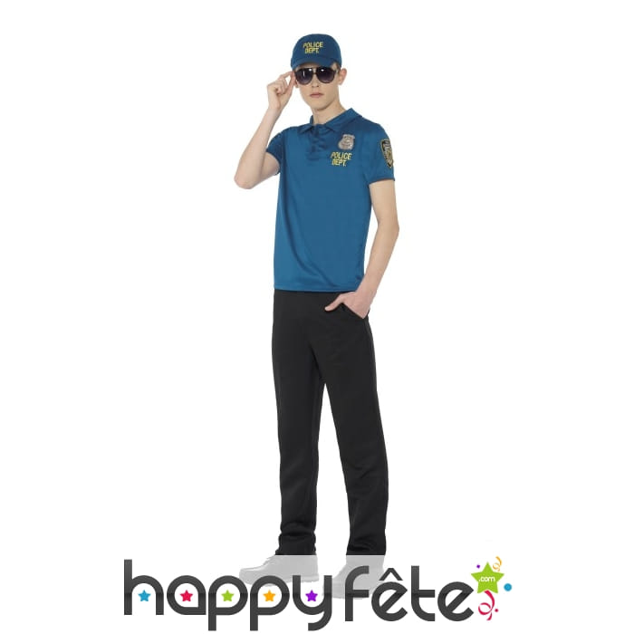 Kit déguisement de policier pour adolescent