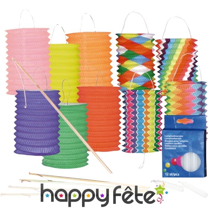 Kit de lampions tamisé cylindriques