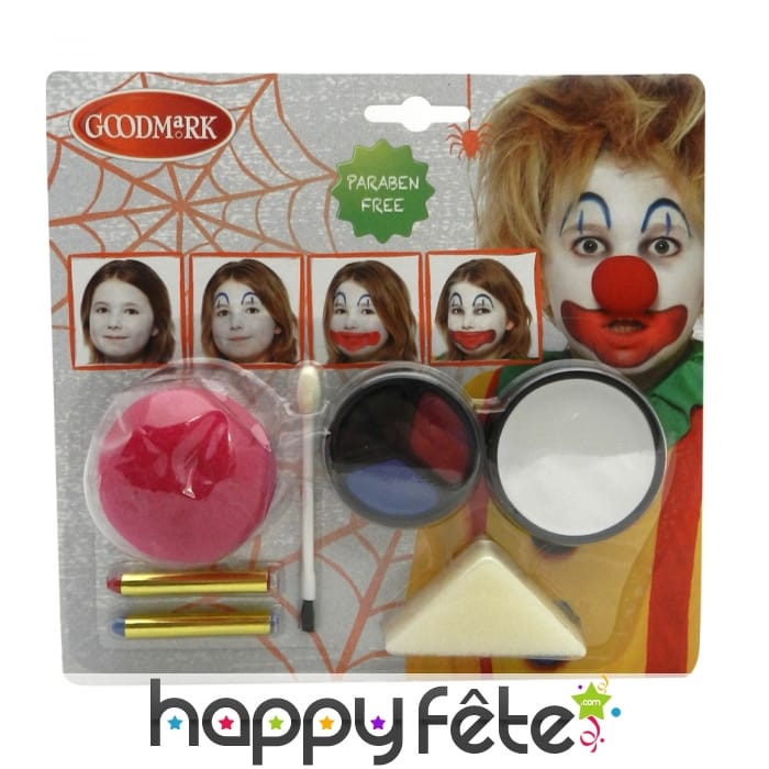 Kit de maquillage clown pour enfant