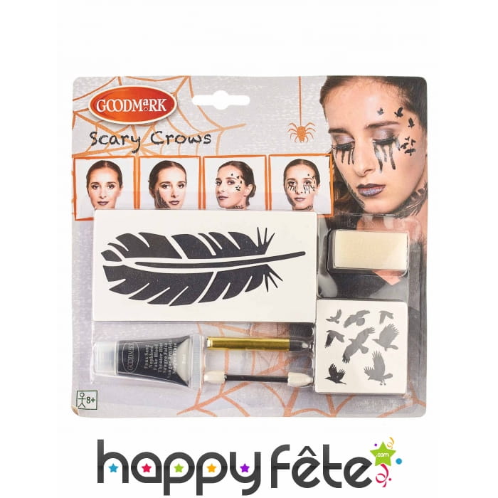 Kit de maquillage corbeau pour femme