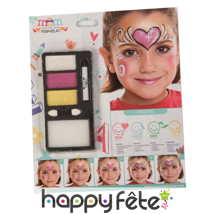 Kit de maquillage petite princesse pour enfant