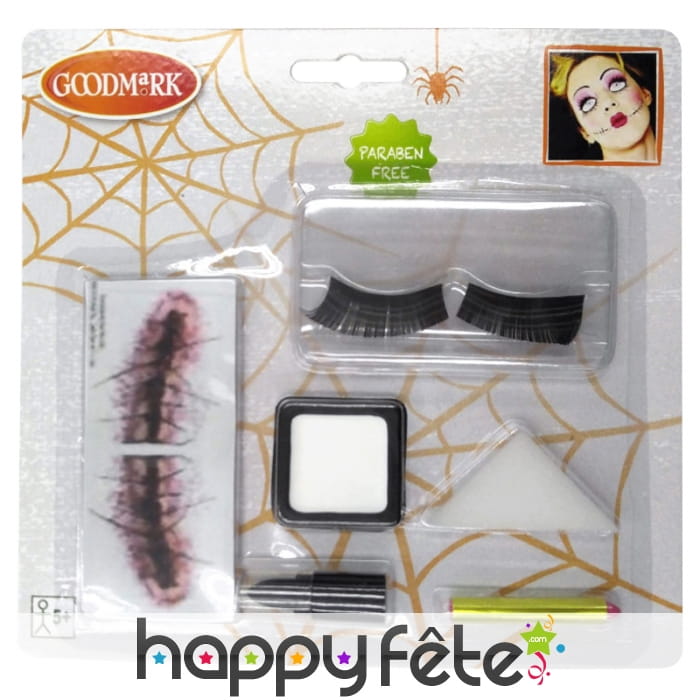 Kit de maquillage poupée recousue