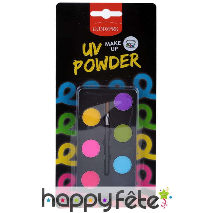 Kit de maquillage UV 6 couleurs
